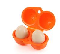 2 Griglia Porta Uova da Frigo, Portauova Frigorifero, Contenitore per Uova, Porta Uova Plastica Trasparente, Portauova Impilabile con Coperchio per Frigorifero Cucina Picnic All'Aperto