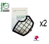 2 GRIGLIA PROTEZIONE MOTORE ORIGINALE VORWERK FOLLETTO VK140/150 NUOVA