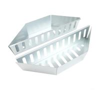 2 griglie a carbone per barbecue - in acciaio inox carbone combustibile per barbecue - controllo diretto indiretto del calore