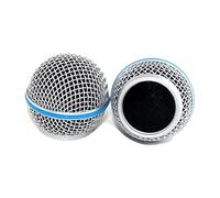 2 griglie di ricambio per microfono, compatibili con BETA 58A, ricambio per copri microfono, copertura per microfono