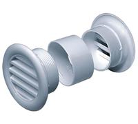 2 griglie di ventilazione, Ø 40 mm, rotonde, colore bianco, rete per insetti, griglia di scarico, griglia di ventilazione, porta T71w