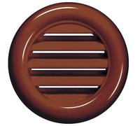 2 griglie di ventilazione, Ø 40 mm, rotonde, marroni, rete di scarico, griglia di ventilazione, per porta, T71 br