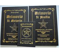 2 Grimorio Stregoneria Italiana + Necronomicon - Libri rari Esoterismo Magia