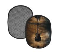 2 guanti da forno per chitarra musicale, guanti da cucina resistenti al calore a 260 gradi, superficie in silicone antiscivolo con passanti per appenderli, guanti caldi per cucinare, cuocere al forno