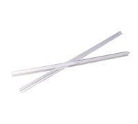 2 guarnizioni per porta della doccia, 50 cm, ricambio per tutte le porte in vetro, non sono necessari adesivi (8 mm)