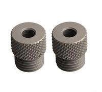 2 guide autocentranti per trapano per lavorazione del legno con struttura in acciaio al carbonio, progettata per prevenire la deriva delle punte da trapano per fori precisi (2 pezzi, 6 mm)