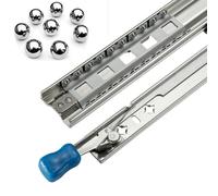 2 guide di bloccaggio in acciaio per carichi pesanti, estensione completa, capacità 120 kg, per cassetti da 1500/1400/1300/1200/1100/1000 mm