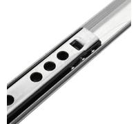2 guide per cassetti, in metallo, 17 mm, in zinco, per armadietti, armadi, mobili, cucina, placcate
