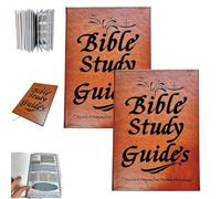 2 guide per lo studio biblico di 66 pagine, diario devozionale quotidiano, un piano di studio della Bibbia per un anno per le citazioni quotidiane delle scritture, quaderno basato sulla fede religiosa