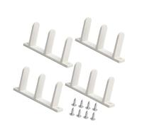 2 guide per pavimento rinforzate in acciaio inossidabile per porta dell'armadio con hardware di montaggio per installazione senza soluzione di continuità binario per porta di miglioramento domestico