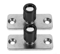2 guide per porte da fienile con fermaporta in acciaio inossidabile e supporto a pavimento progettate per stabilizzarsi per porte scorrevoli e prevenire il movimento durante l'uso