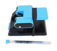 2 Hole Paper Punch 70 Sheet A4 Paper Capacity Heavy Duty with Cushioned Handles for Office School Use ABS Alloy Material 70mm 80mm Spacing Positioning Ruler Included