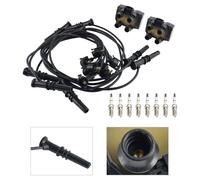 2 Ignition Coil Pack 8 Spark Plugs and Wire Set FD487 SP432 Per Ford Expedition