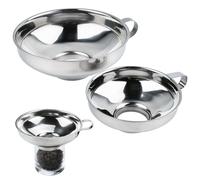 2 Imbuti in acciaio inox,per Versare Una Varietà di Salse,Oli e Altri Liquidi,Imbuti Grandi e Piccoli,Imbuti per La Sicurezza e la Salute Degli alime,Imbuti da Cucina per Riempire Bottiglie,Imbuto