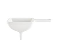 2 imbuti in plastica a bocca larga da cucina a bocca quadrata per alimenti per barattoli da cucina per marmellate e spezie, bottiglie di riempimento per olio liquido, caffè, latte e polvere