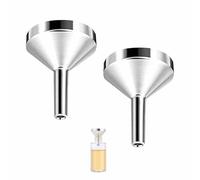 2 imbuto piccolo, mini imbuto da cucina, piccola scintilla, piccolo imbuto di riempimento, piccolo colore argento, per bottiglie, cosmetici, cucine e liquidi, profumi, per marmellate