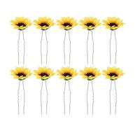 2 Impostati Set di Fermagli per Chioma a Girasole , Tessuto | Fermagli e Corona Floreale, Design Delicato alla Moda, per Bambine, Feste e Occasioni Speciali