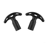 2 impugnature per kayak, canoa, barca, design a T per una presa sicura, adatte per tubi in alluminio di diametro 28 mm, realizzate in plastica PP
