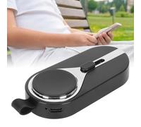 2-in-1 2000mAh Mini Keychain 8.5x4.2x1.6 cm Black