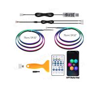 (2 in 1 75 cm) Luci ambientali LED universali per interni auto in acrilico 2 in 1 per Tesla Model 3