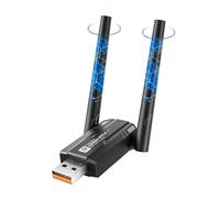 【2-IN-1】Adattatore WLAN6 e 5.4 Bluetooth per PC, 900Mbps WLAN Stick USB 3.0 WLAN Stick per PC WiFi Dongle 2.4GHz/5.8GHz Dual 5dBi Antenna Wireless Adapter per Desktop, Laptop WinXP/7/8/10/vista/Linux