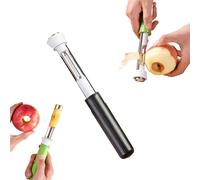 2 In 1 Apple Corer and Peeler - Apple Peeler Corer Slicer All In One, Multi-Purpose Corers for Home Kitchen Vegetable Fruit Kitchen Gadget (Black)