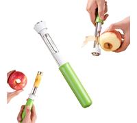 2 In 1 Apple Corer and Peeler - Apple Peeler Corer Slicer All In One, Multi-Purpose Corers for Home Kitchen Vegetable Fruit Kitchen Gadget (Green)