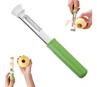 2 in 1 Apple Corer And Peeler Tool, Stainless Steel Fruit Corer & Peeler 2 in 1, Multifunction Corers Tool For Vegetable Fruit Kitchen Gadget, For Bell Peppers, Apples, Pears (Green)