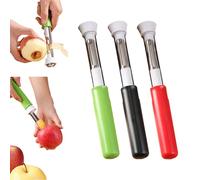2-In-1 Apple Corer & Peeler, 2 In 1 Apple Corer And Peeler Tool, Multifunction Corers Tool, for Bell Peppers, Apples, Pears, Must-Have Kitchen Gadget (Black+Green+Red)