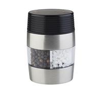 APS 2-in-1 Sale e macinapepe in Acciaio Inossidabile e Acrilico, 6 x 4,5 x 9,5 cm