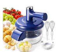 2-in-1 Automatic Electric Fruit and Vegetable Peeler Machine with Whisk (#A)