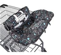 2 in 1 Baby Shopping Trolley Copertura Seggiolone Cuscino - Design portatile (cerchio nero)