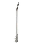 2 In 1 Bombilla Mate,Cannuccia Per Tè, Cannucce Mate Con Filtrante Acqua Inox,Lavabile In Lavastoviglie,Originale (Argento)