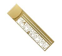 2 In 1 Bookmark Ruler Metal Cut Out Stationery for Planning School