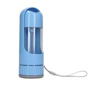 2 in 1 Borraccia per Cani Portatile a Prova di Perdite Distributore di Acqua per Animali Domestici o Biberon per Alimenti per Cani Gatti Passeggiate All'aperto Viaggiare (Blu)