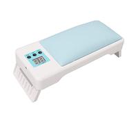2 in 1 Bracciolo per unghie con lampada per unghie a led, poggia mano per unghie pieghevole da 120W con temporizzazione, supporto per cuscino a mano Nail Tech (Blu)