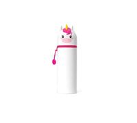 2-In-1 Carino Cartoon Panda Astuccio Rosa, Organizzatore Multifunzionale - Astuccio Legami Per Le Ragazze, Adatto Agli Studenti, Borsa Cartoon & Sac À Stylos Kawaii Per Scuole (White fox)