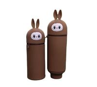 2-In-1 Carino Cartoon Panda Astuccio Rosa, Organizzatore Multifunzionale - Astuccio Legami Per Le Ragazze, Adatto Agli Studenti, Borsa Cartoon & Sac À Stylos Kawaii Per Scuole (Labubu)