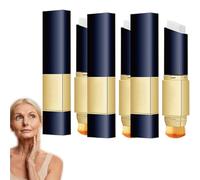 2 in 1 Charmings Color Changing Foundation Stick- Tattoo Cover Up idratante Brightening Foundation Stick Correttore con pennello, Full to Medium Coverage Base Trucco per pelle matura sopra i 50 (Lvory