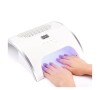 2 in 1 collettore di polveri e lampada a secco, estrattore 80 W, manicure artistica, aspirapolvere, asciuga smalto gel per salone e casa