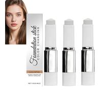 2-In-1 Color-Changing Foundation Stick In Ivory, Lightweight Hydrating Cover Cream Stick V Foundation With Detachable Brush, Full To Medium Coverage Base Makeup, Suitable For All Skin Types (3)