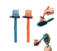 2 in 1 Comb Cleaner with Pick and Bristles,Portable Hair Brush Cleaner Tool Cleaner Tool Hair Brush Cleaner Tool Rake Salon Travel Use