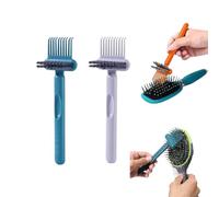 2 in 1 Comb Cleaner with Pick and Bristles,Portable Hair Brush Cleaner Tool Cleaner Tool Hair Brush Cleaner Tool Rake Salon Travel Use