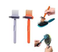 2 in 1 Comb Cleaner with Pick and Bristles,Portable Hair Brush Cleaner Tool Cleaner Tool Hair Brush Cleaner Tool Rake Salon Travel Use