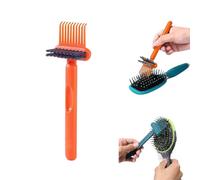 2 in 1 Comb Cleaner with Pick and Bristles,Portable Hair Brush Cleaner Tool Cleaner Tool Hair Brush Cleaner Tool Rake Salon Travel Use