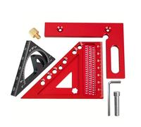 2 In 1 Combinazione Lega Alluminio Angoli Lavorazione Del Legno Righello Set Strumento Misurazione Precisione Per Carpenteria Progetto Fai Da Te Strumento Misurazione