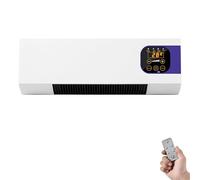 2 in 1, condizionatore d'aria a parete e termoventilatore, 2000 W, aria condizionata portatile, con telecomando, la temperatura dell'aria fredda non è regolabile, disponibile per tutte le stagioni