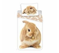 2 IN 1 Coniglietto Design Cotone Singolo Set Copripiumino - Taglia Europea