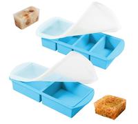 2 in 1 Contenitori Per Zuppe E Stampi Per Congelatore, Souper Cube,Blu
