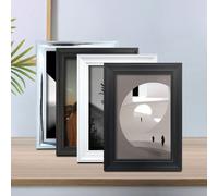 2-In-1 Cornice fotografica creativa per appendere alla parete o da tavolo, 5", 6", 7", 8", 10" (include carta fotografica, colore casuale) - Adatta per varie occasioni e spazi come casa, camera da let